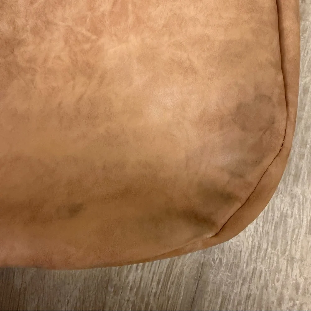 4th + Reckless Vegan Suede Crescent Bag Chic Tan Hobo Purse